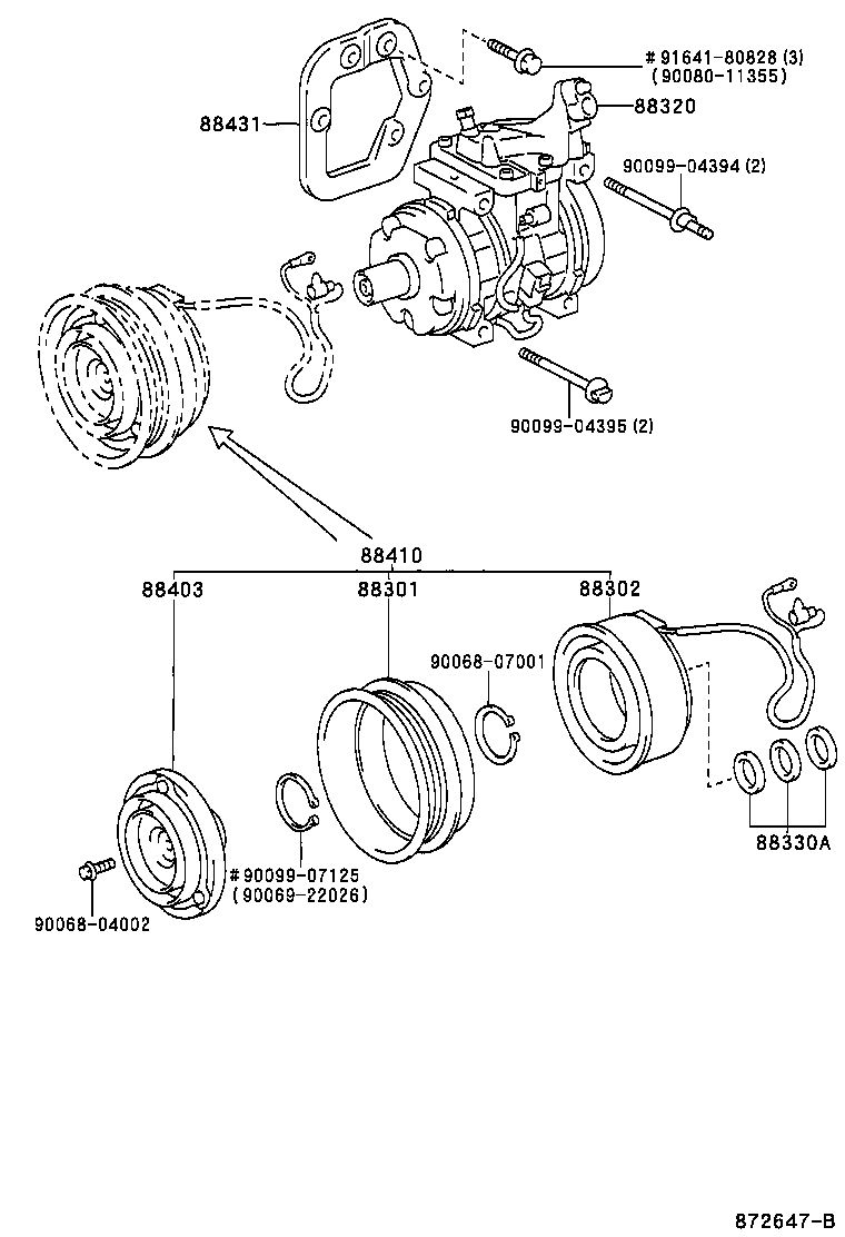  SOLARA |  HEATING AIR CONDITIONING COMPRESSOR