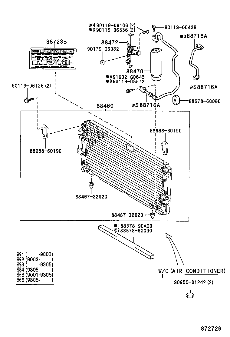  LAND CRUISER 80 |  HEATING AIR CONDITIONING COOLER PIPING