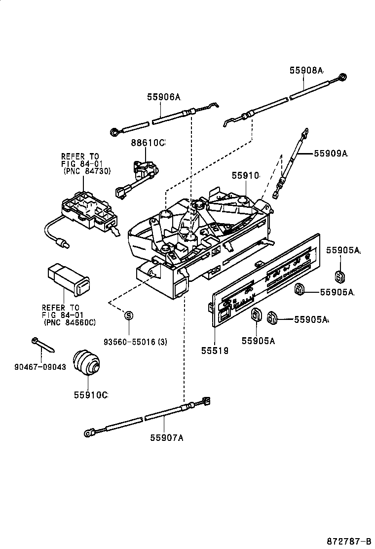  4RUNNER |  HEATING AIR CONDITIONING CONTROL AIR DUCT