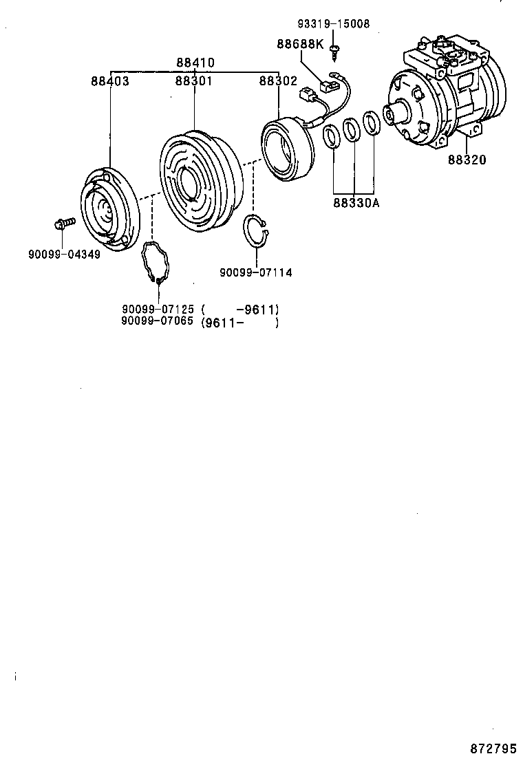  4RUNNER |  HEATING AIR CONDITIONING COMPRESSOR