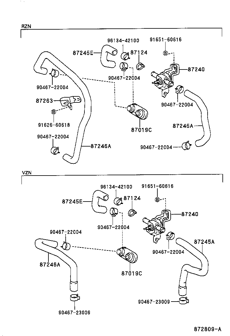  4RUNNER |  HEATING AIR CONDITIONING WATER PIPING