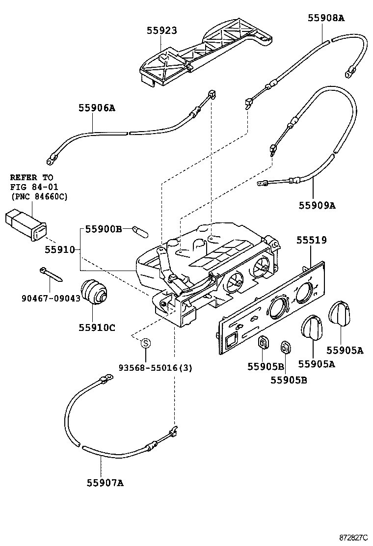  4RUNNER |  HEATING AIR CONDITIONING CONTROL AIR DUCT