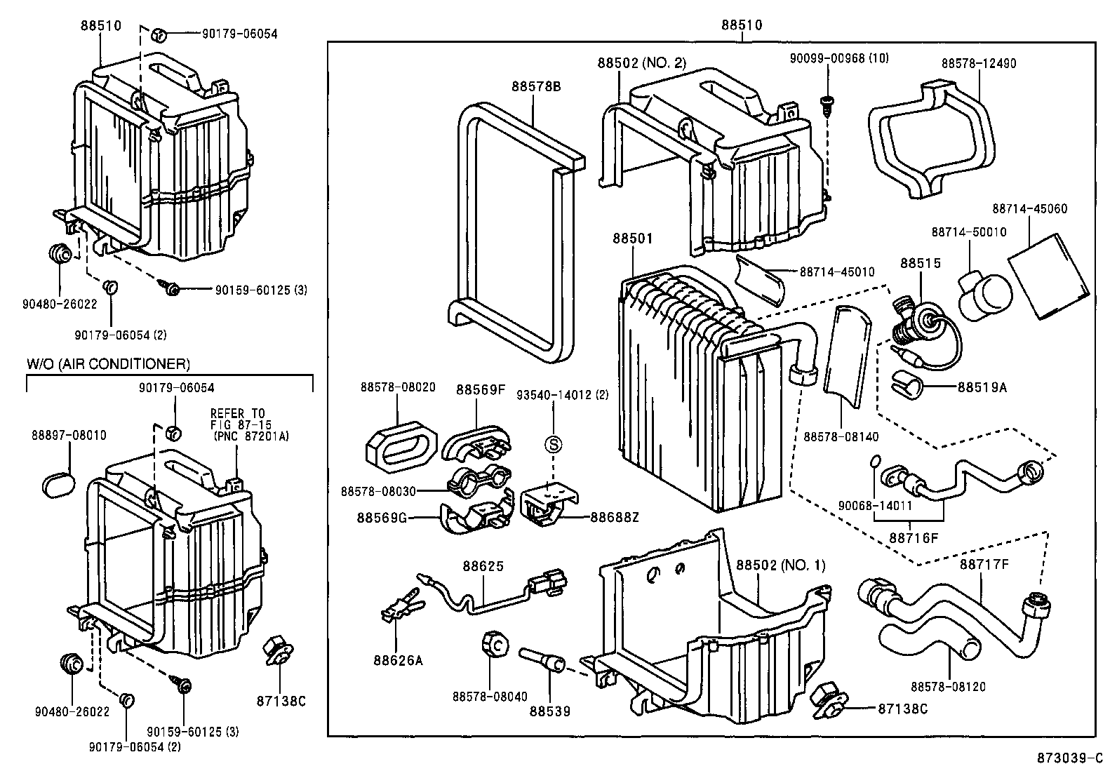  SIENNA |  HEATING AIR CONDITIONING COOLER UNIT