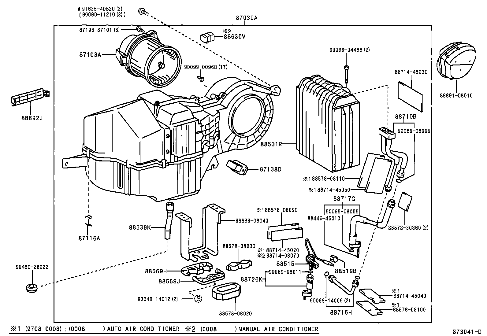  SIENNA |  HEATING AIR CONDITIONING COOLER UNIT