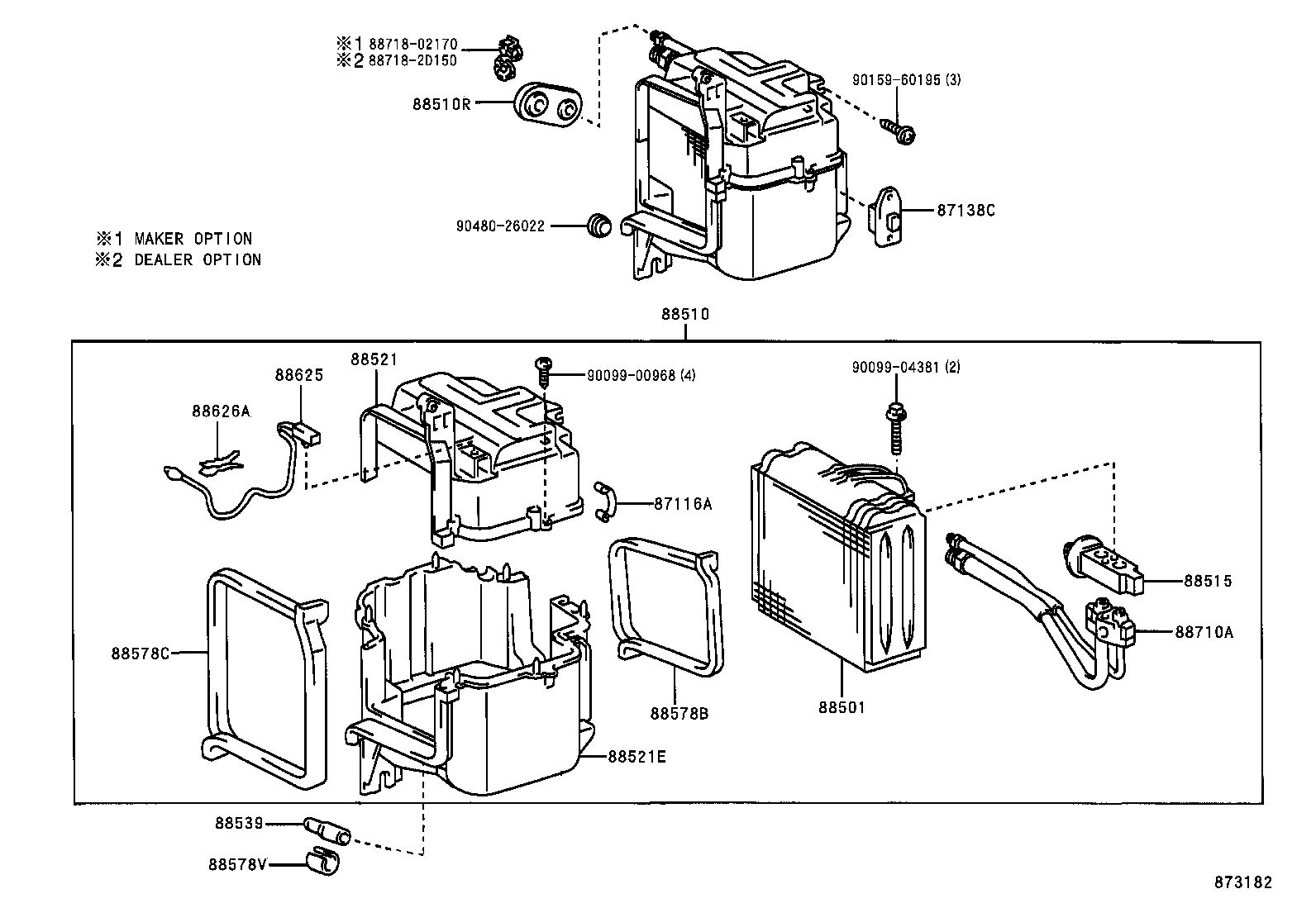  TUNDRA |  HEATING AIR CONDITIONING COOLER UNIT