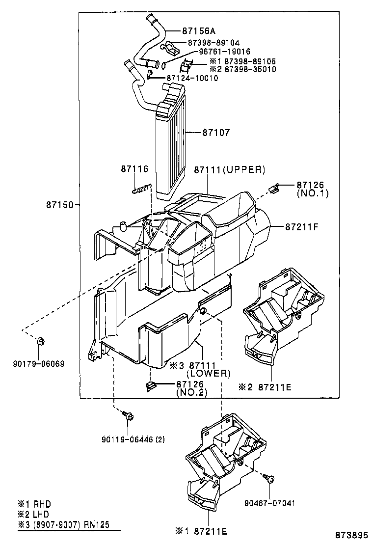  HILUX 2WD |  HEATING AIR CONDITIONING HEATER UNIT BLOWER