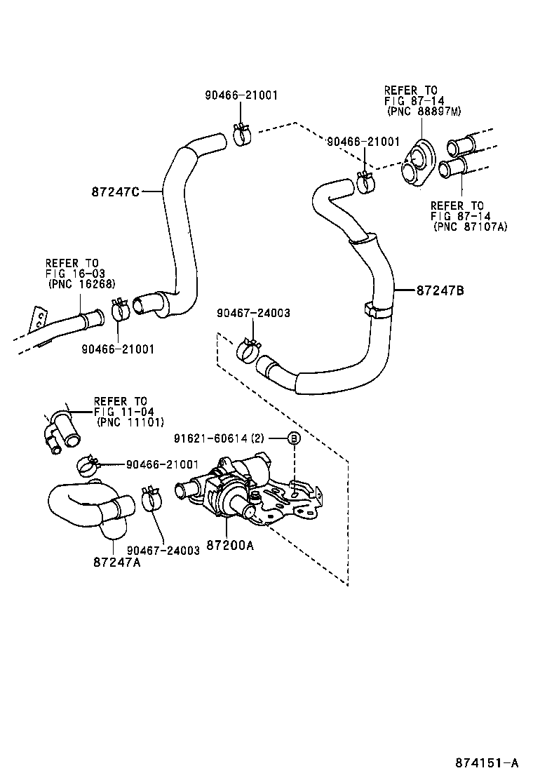  PRIUS |  HEATING AIR CONDITIONING WATER PIPING