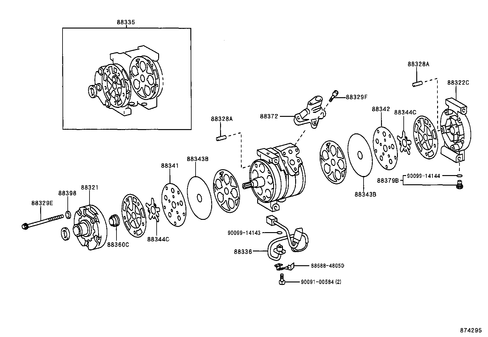  RAV4 |  HEATING AIR CONDITIONING COMPRESSOR