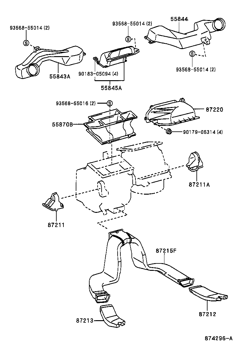  RAV4 |  HEATING AIR CONDITIONING CONTROL AIR DUCT