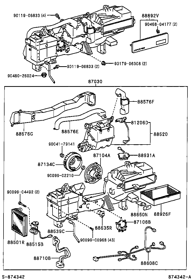  LS430 |  HEATING AIR CONDITIONING COOLER UNIT