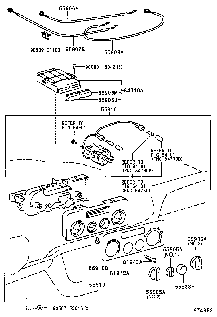  SIENNA |  HEATING AIR CONDITIONING CONTROL AIR DUCT