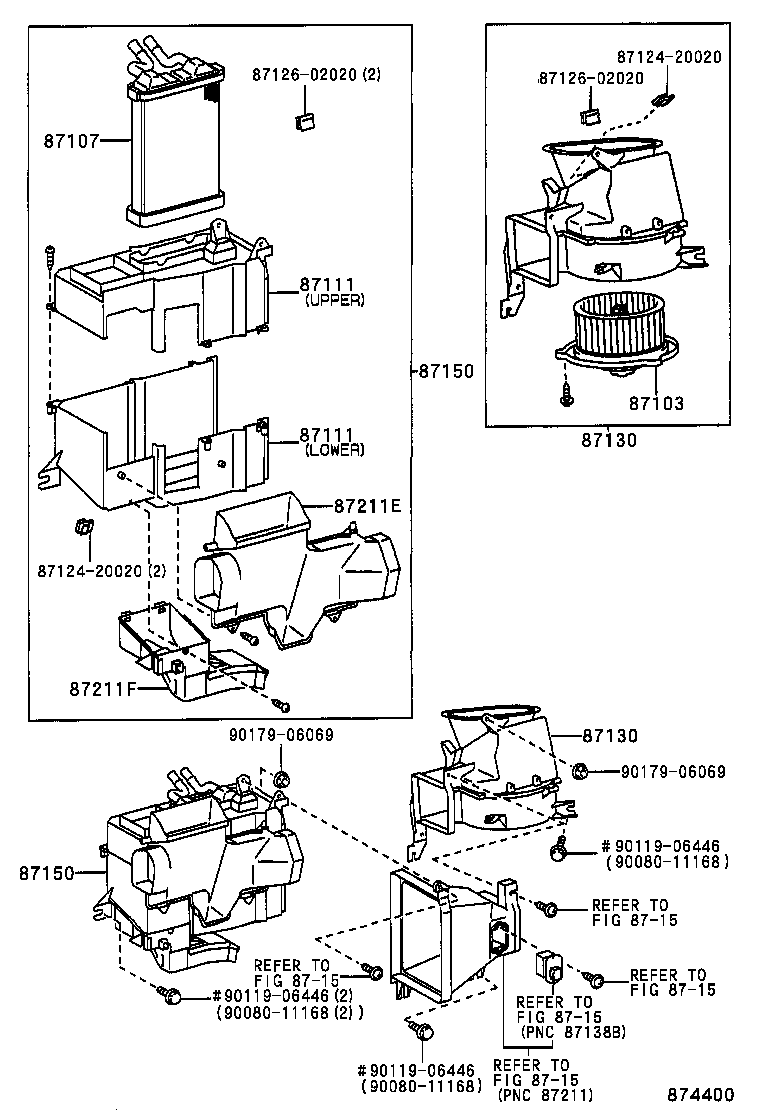  TACOMA |  HEATING AIR CONDITIONING HEATER UNIT BLOWER