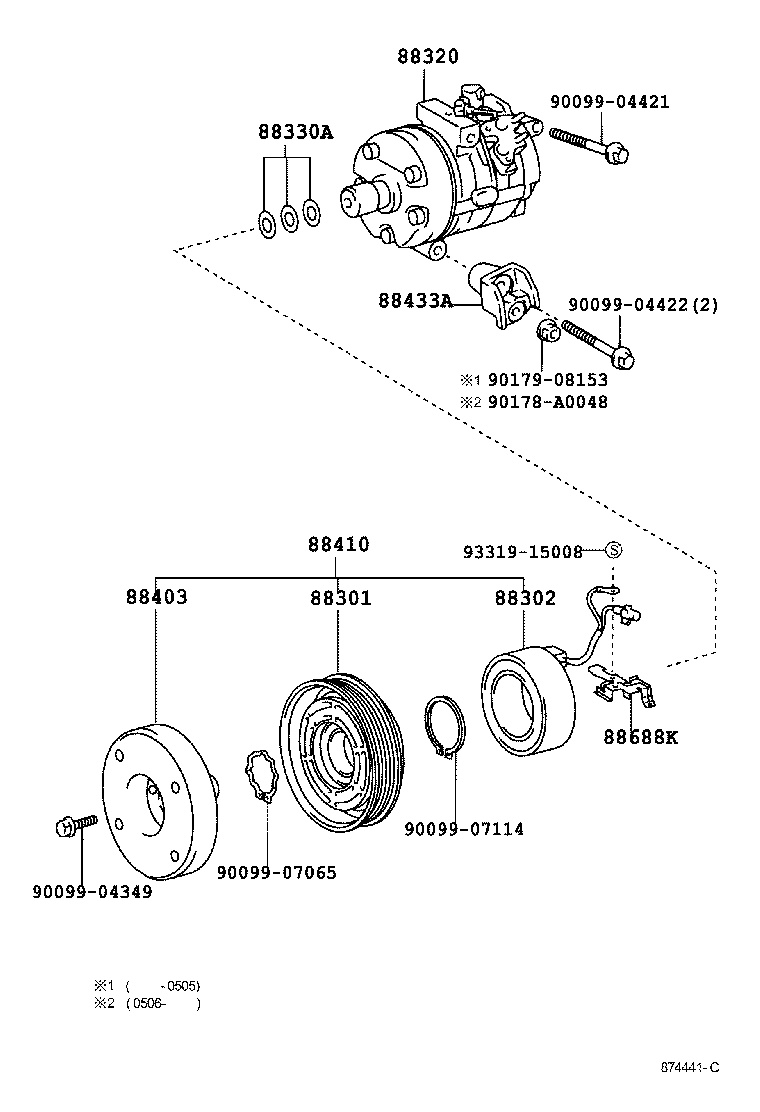  SEQUOIA |  HEATING AIR CONDITIONING COMPRESSOR