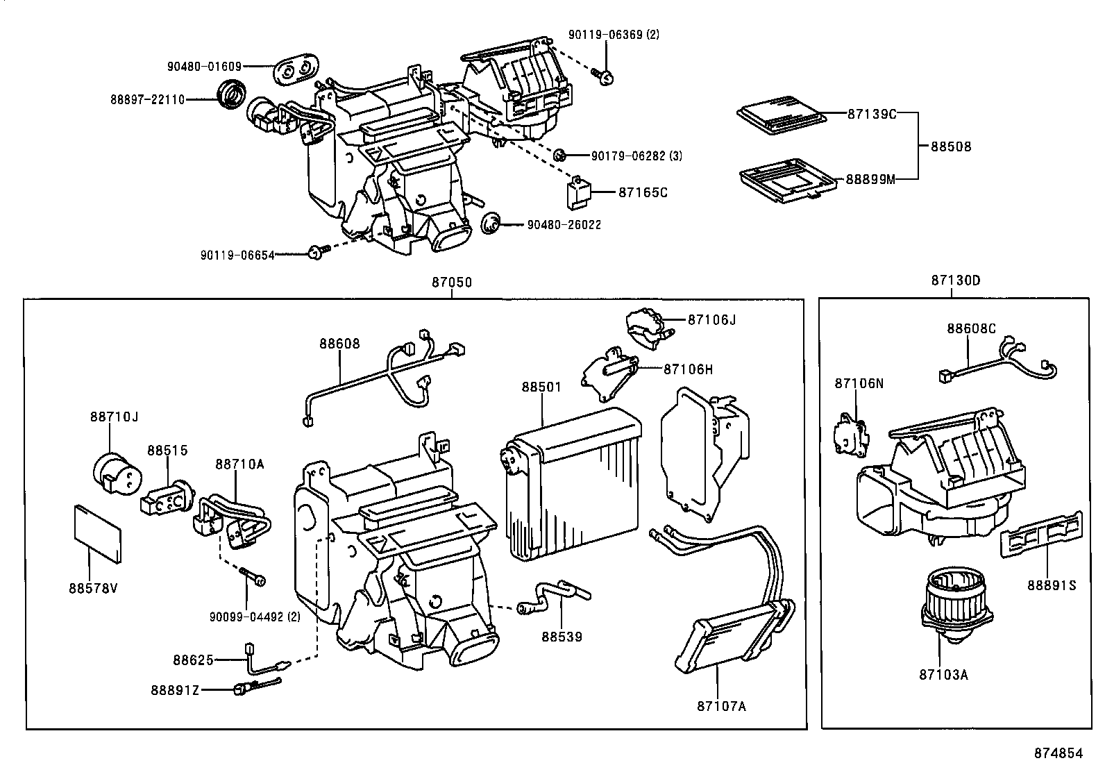  RX300 |  HEATING AIR CONDITIONING COOLER UNIT