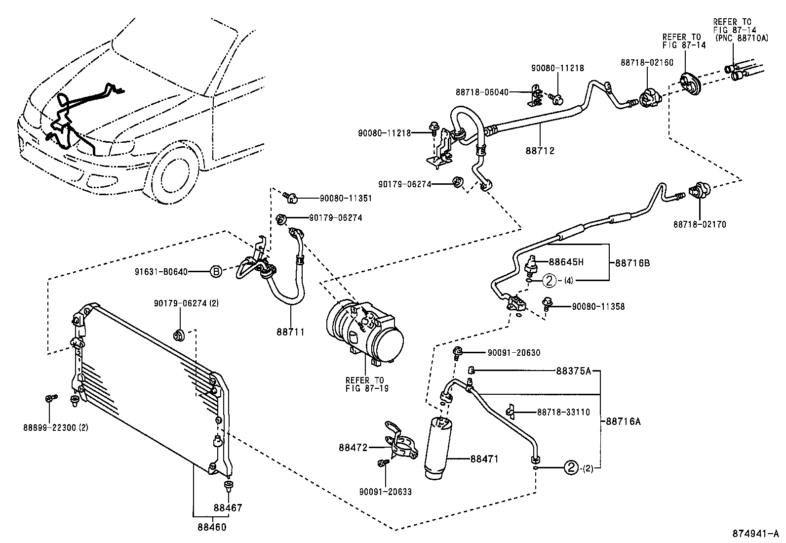  SOLARA |  HEATING AIR CONDITIONING COOLER PIPING