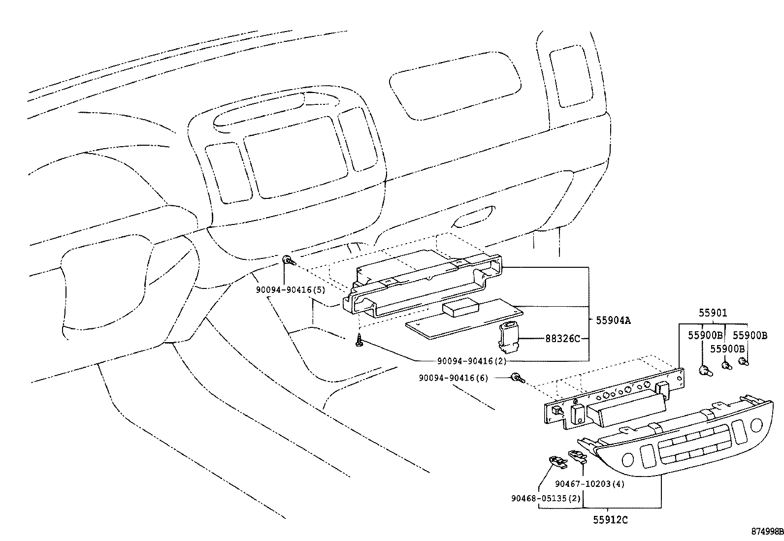  CAMRY JPP |  HEATING AIR CONDITIONING CONTROL AIR DUCT