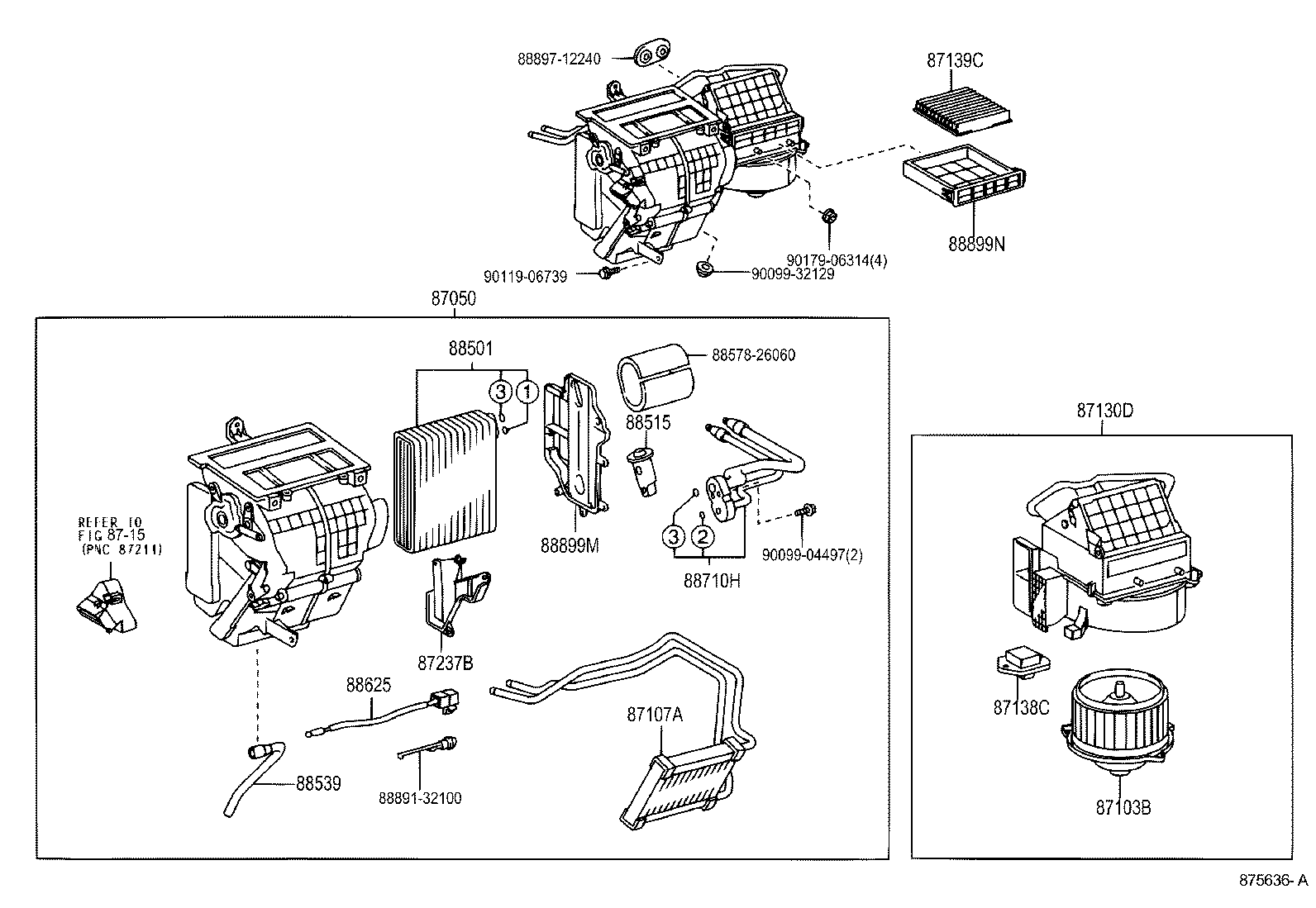  CELICA |  HEATING AIR CONDITIONING COOLER UNIT