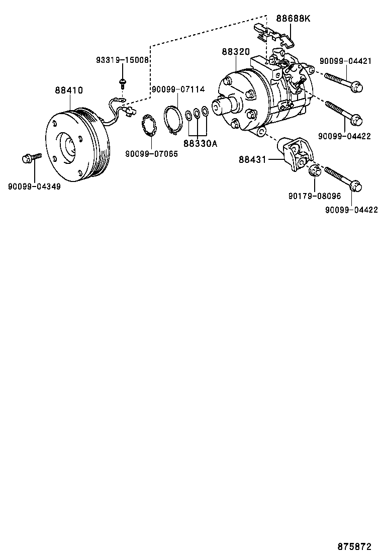  GX470 |  HEATING AIR CONDITIONING COMPRESSOR