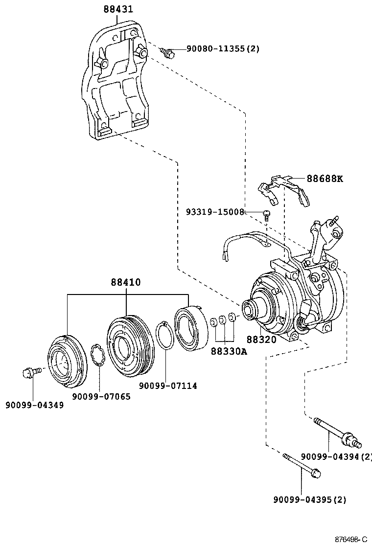  RX330 350 NAP |  HEATING AIR CONDITIONING COMPRESSOR