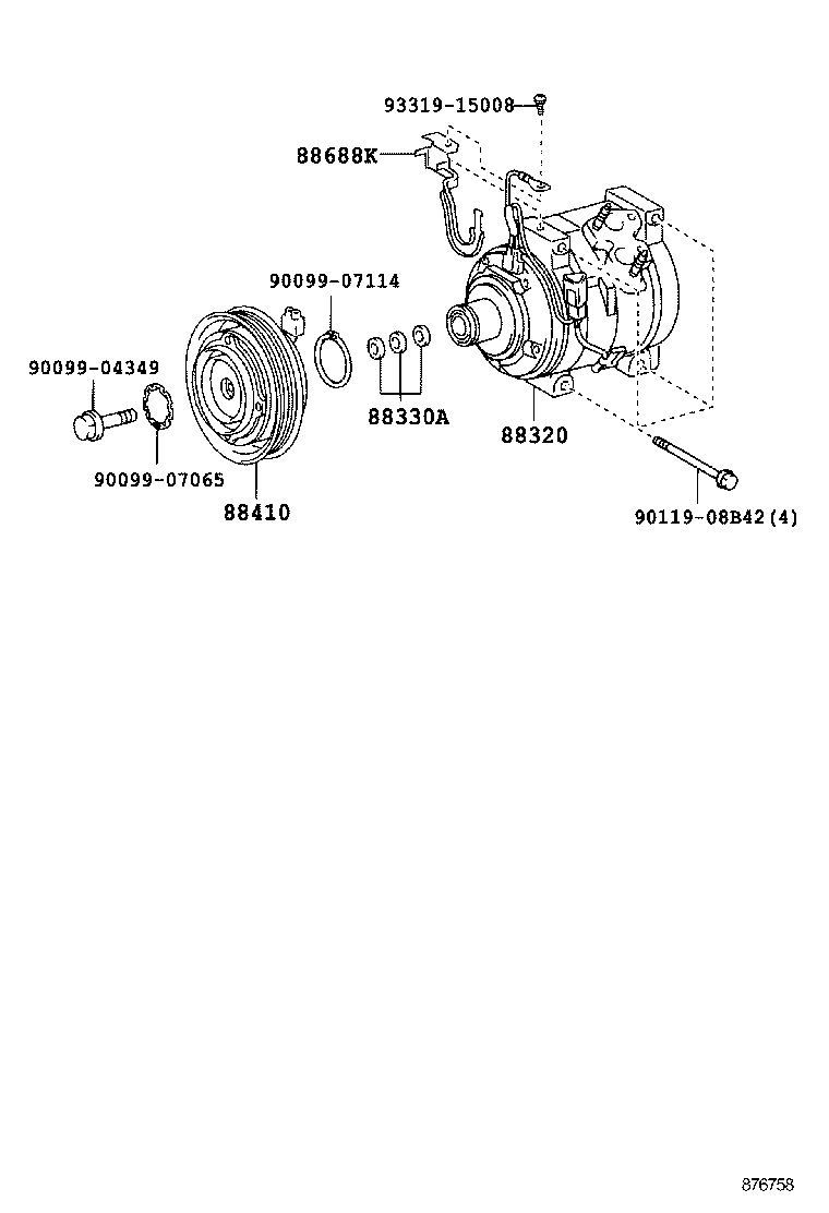  CAMRY NAP |  HEATING AIR CONDITIONING COMPRESSOR