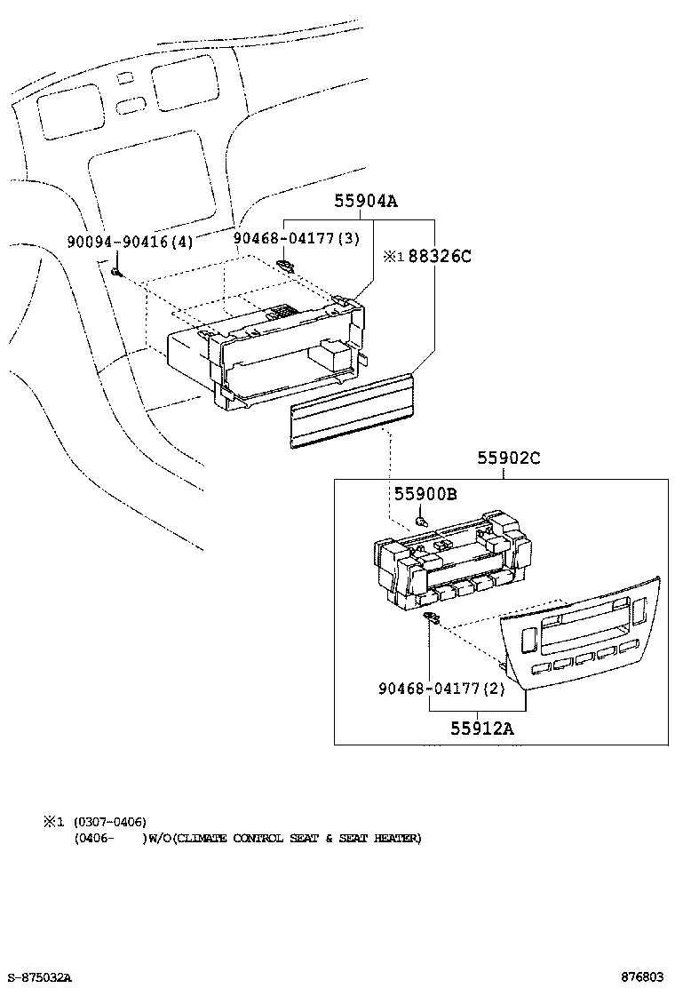  ES300 330 |  HEATING AIR CONDITIONING CONTROL AIR DUCT