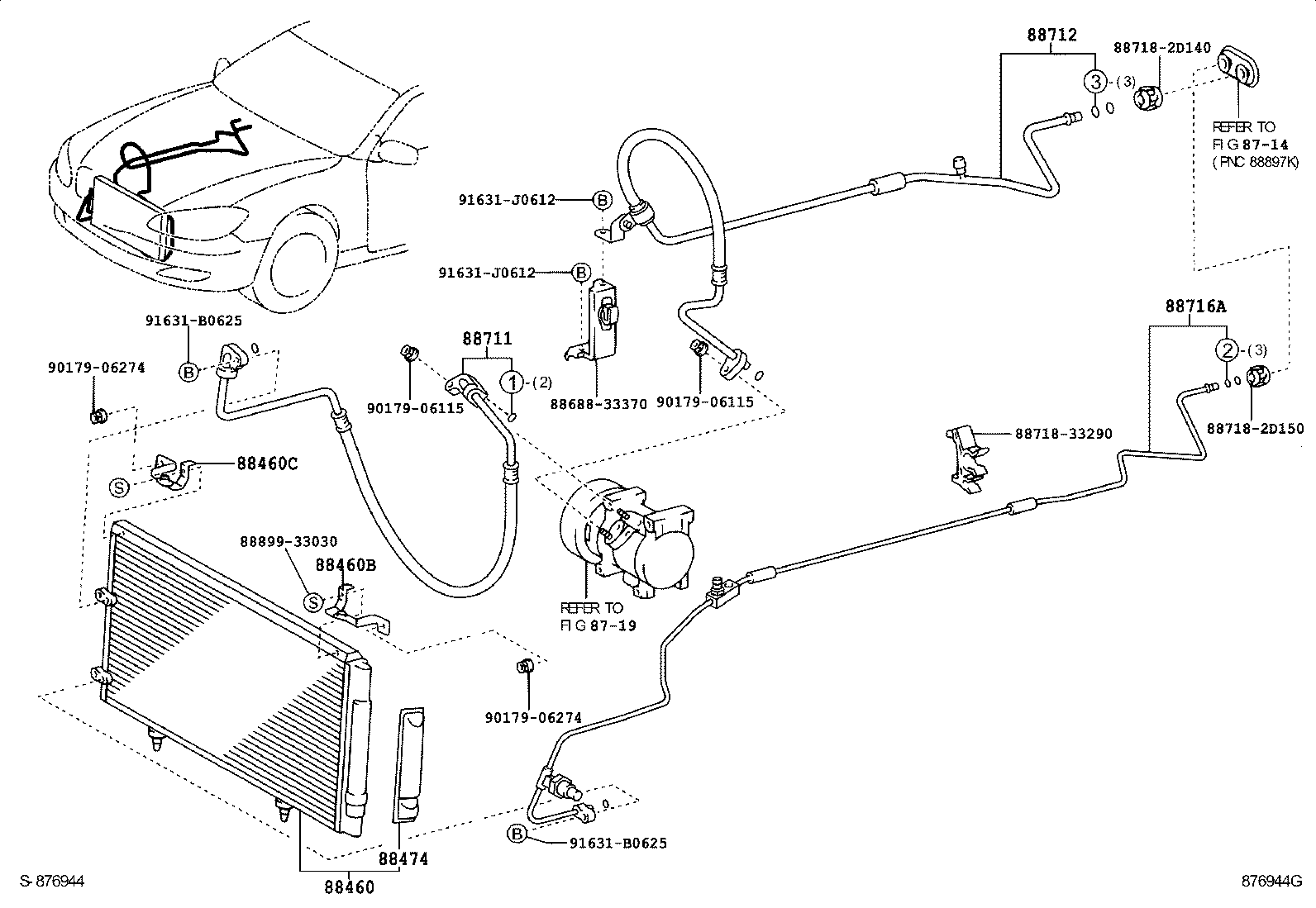  CAMRY JPP |  HEATING AIR CONDITIONING COOLER PIPING