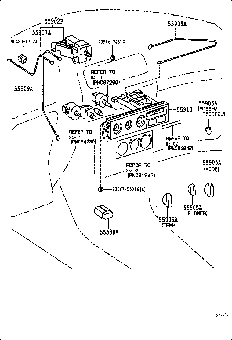  CAMRY JPP |  HEATING AIR CONDITIONING CONTROL AIR DUCT