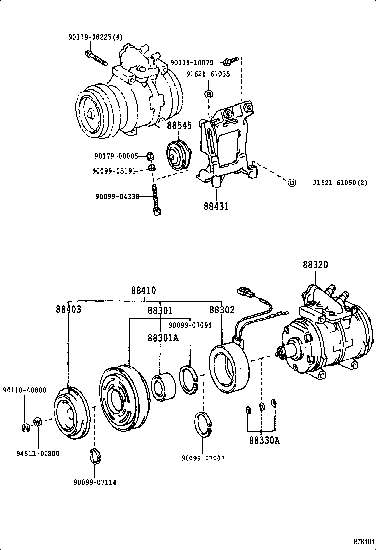  LAND CRUISER 62 |  HEATING AIR CONDITIONING COMPRESSOR