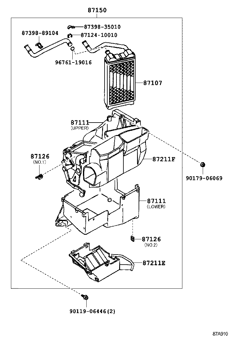  4 RUNNER TRUCK |  HEATING AIR CONDITIONING HEATER UNIT BLOWER
