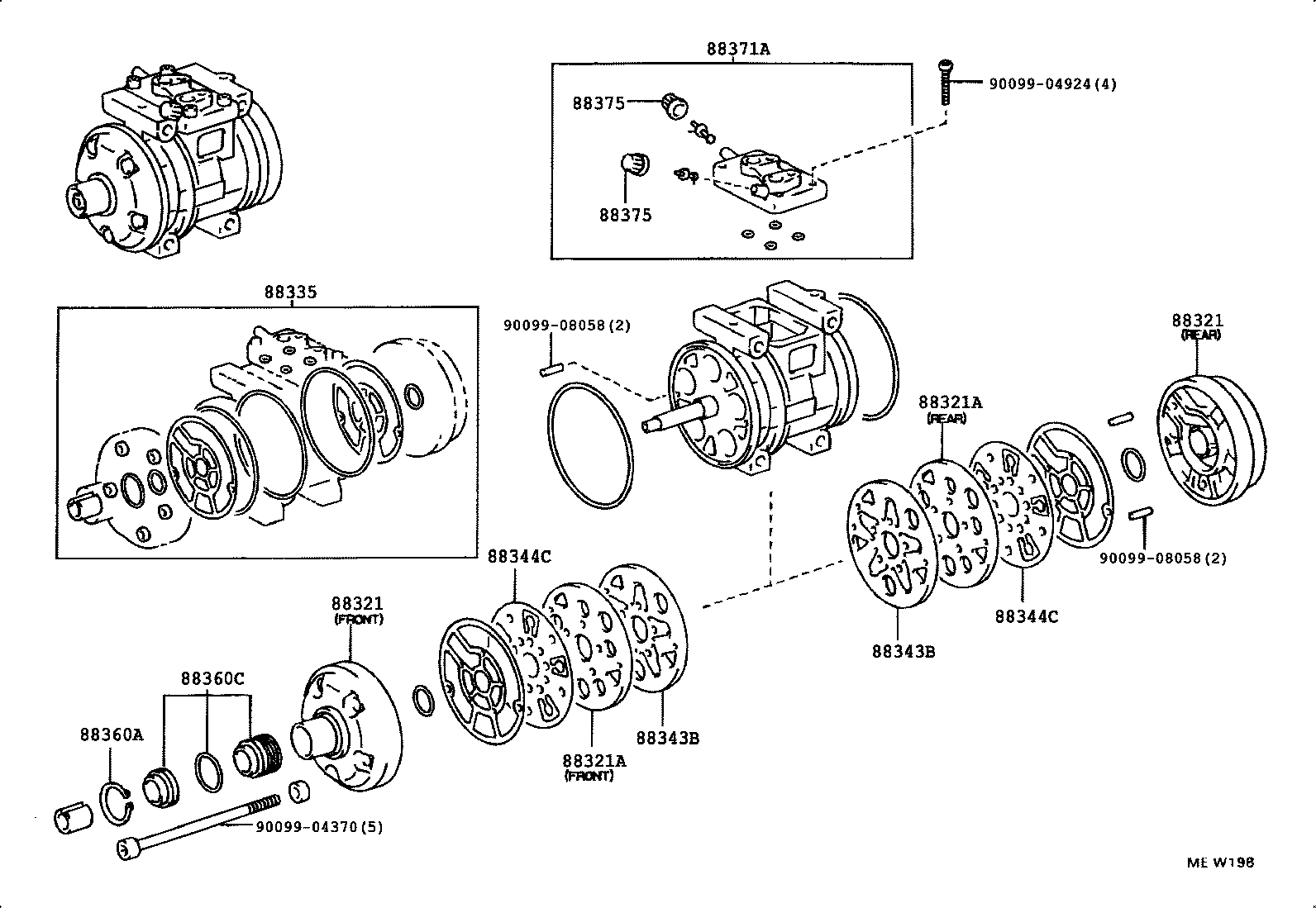  4 RUNNER TRUCK |  HEATING AIR CONDITIONING COMPRESSOR