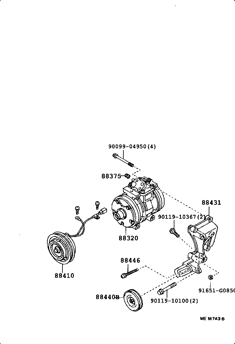  4 RUNNER TRUCK |  HEATING AIR CONDITIONING COMPRESSOR