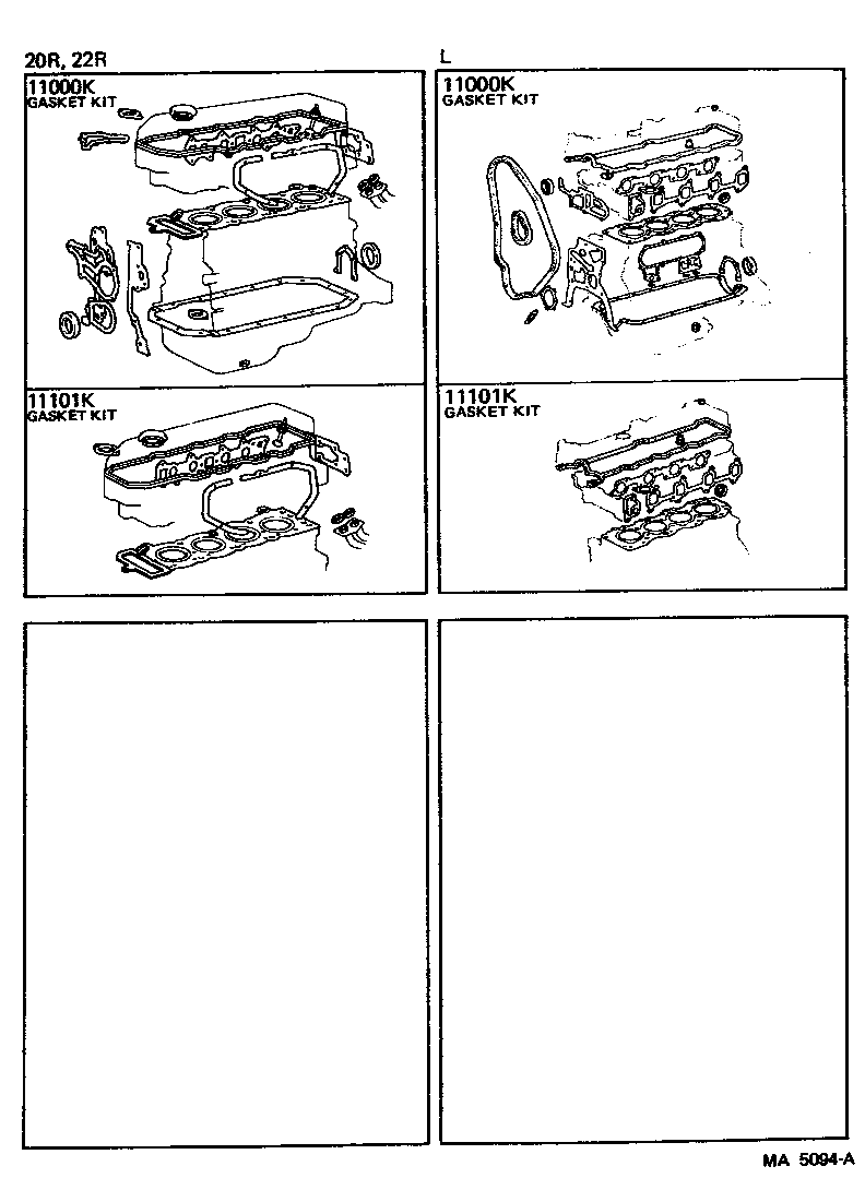  PICKUP |  ENGINE OVERHAUL GASKET KIT