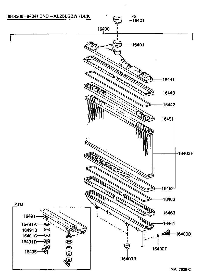  TERCEL |  RADIATOR WATER OUTLET