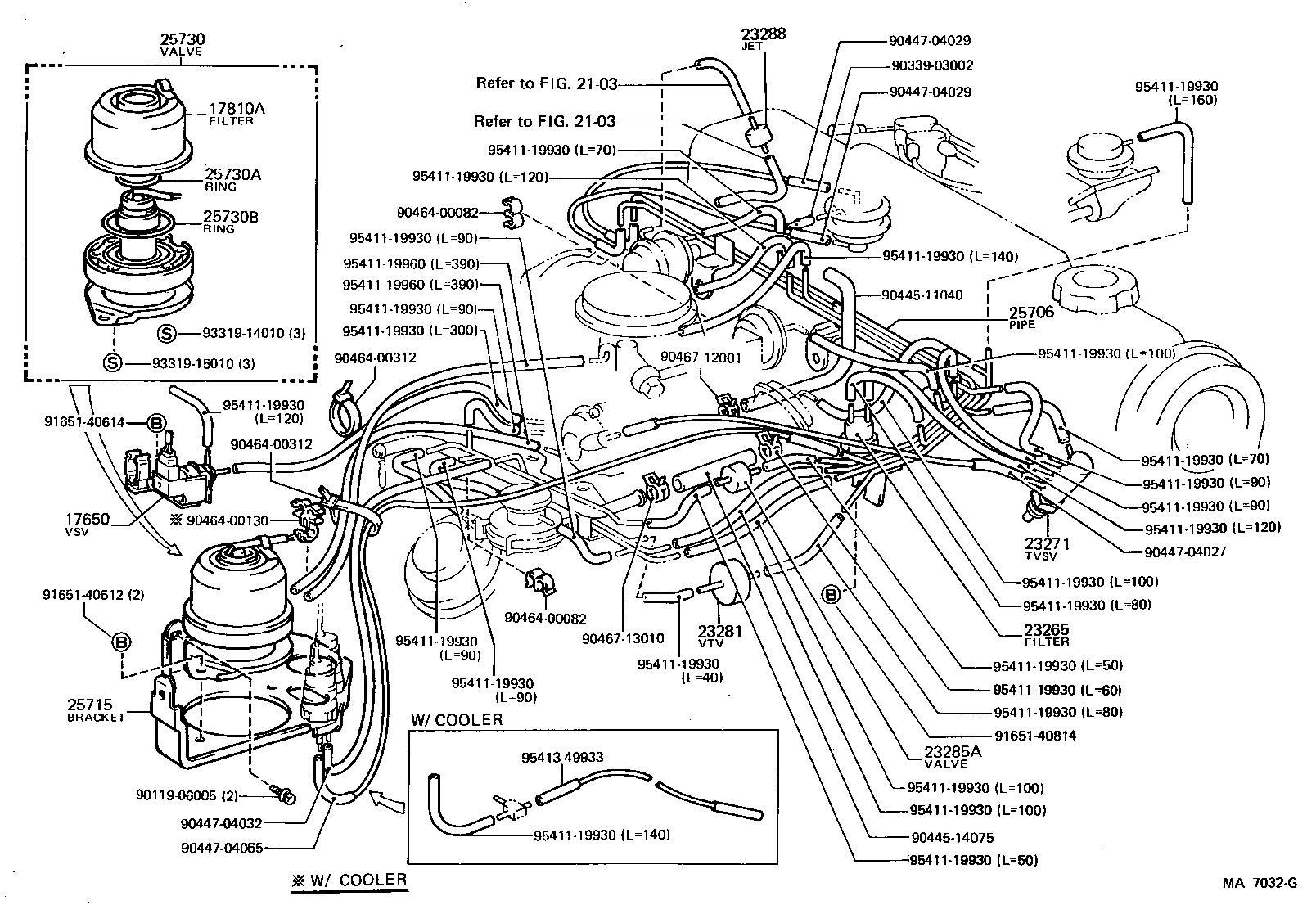  TERCEL |  VACUUM PIPING