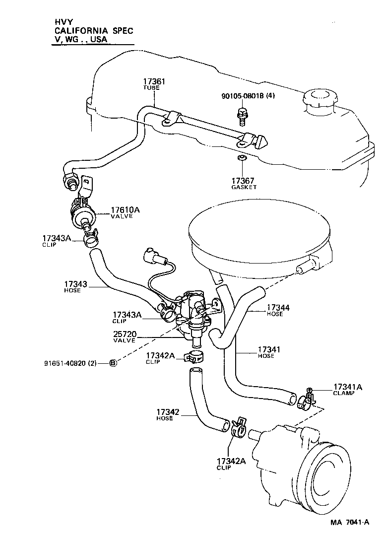  4 RUNNER TRUCK |  MANIFOLD AIR INJECTION SYSTEM
