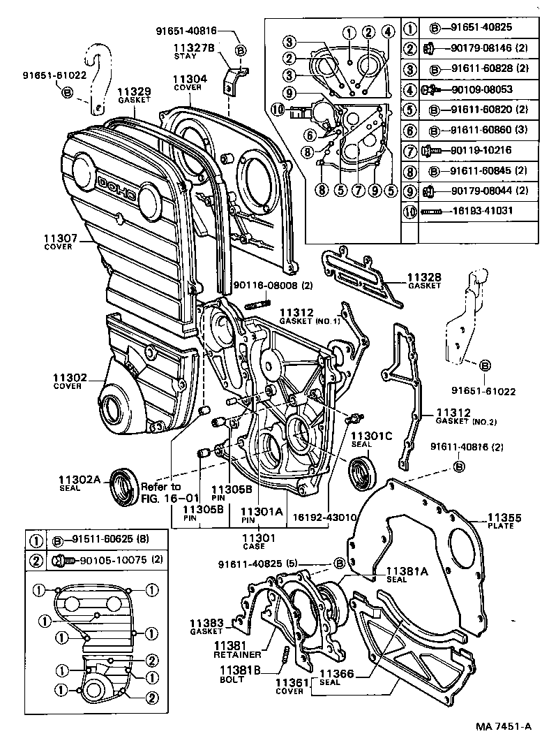  CRESSIDA |  TIMING GEAR COVER REAR END PLATE