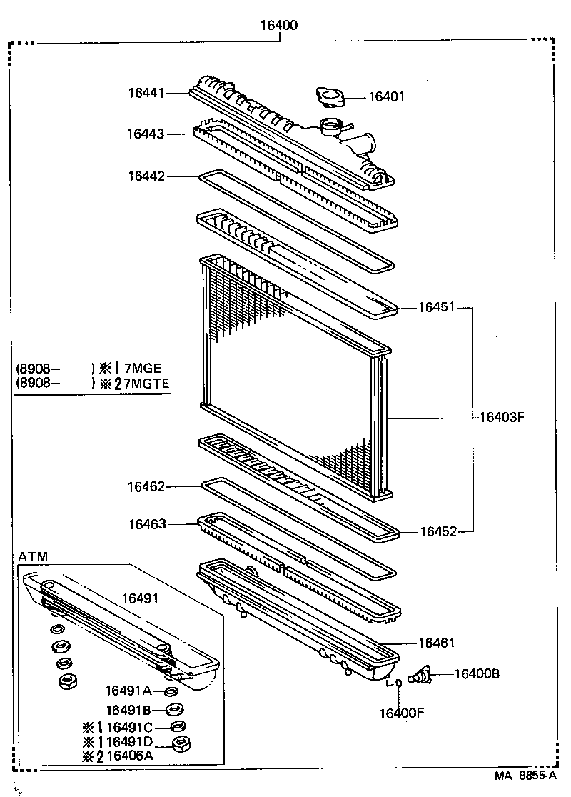  SUPRA |  RADIATOR WATER OUTLET