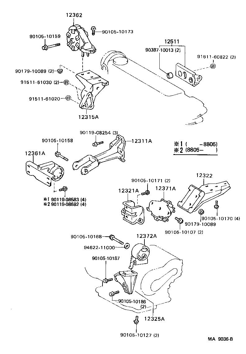  TERCEL |  MOUNTING