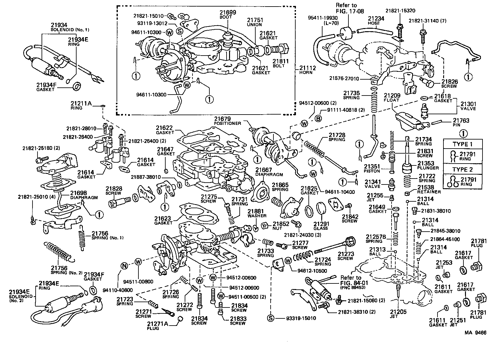 TOYOTA COROLLA FXAE82L-EGHDCA - TOOL-ENGINE-FUEL - CARBURETOR | Japan