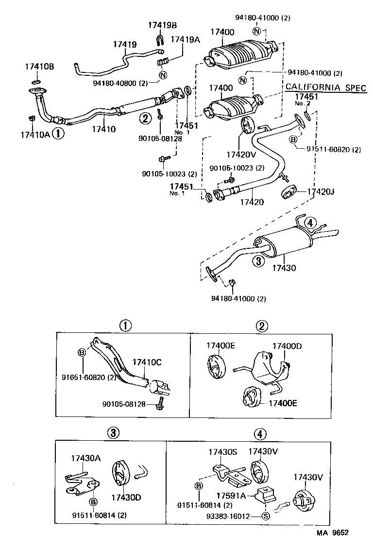  TERCEL |  EXHAUST PIPE