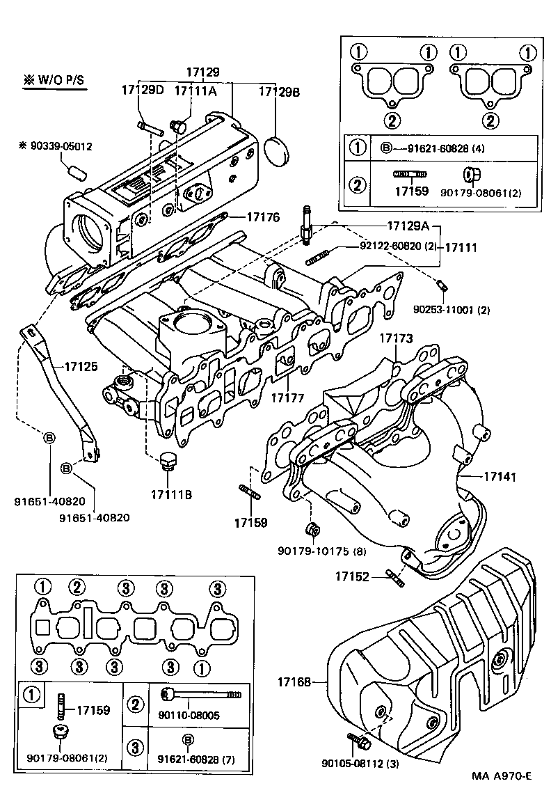 TOYOTA 4 RUNNER TRUCKRN106L-TRPDEA - TOOL-ENGINE-FUEL - MANIFOLD