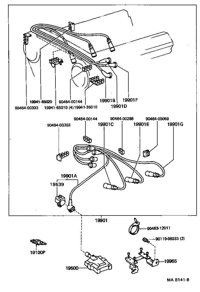  4 RUNNER TRUCK |  IGNITION COIL SPARK PLUG