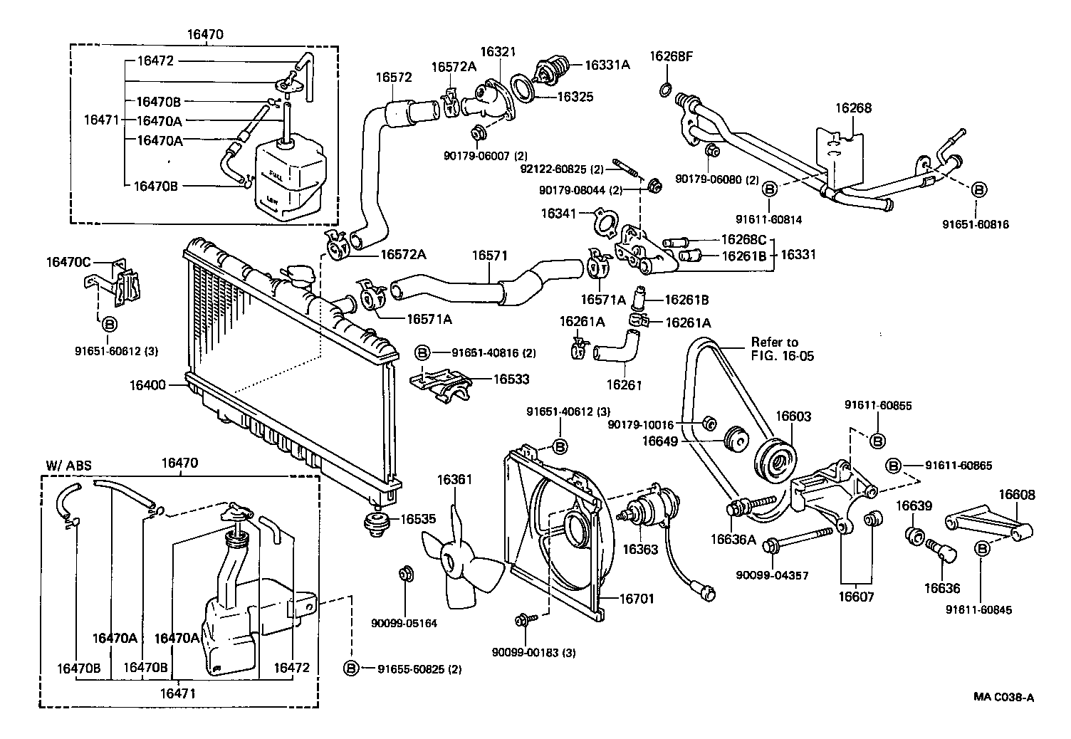  CELICA |  RADIATOR WATER OUTLET