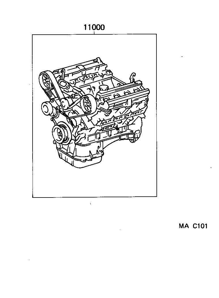  LAND CRUISER 100 |  PARTIAL ENGINE ASSEMBLY