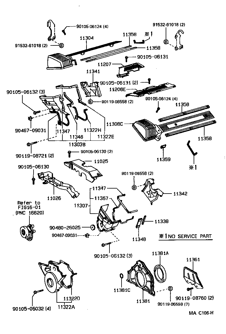  LS400 |  TIMING GEAR COVER REAR END PLATE