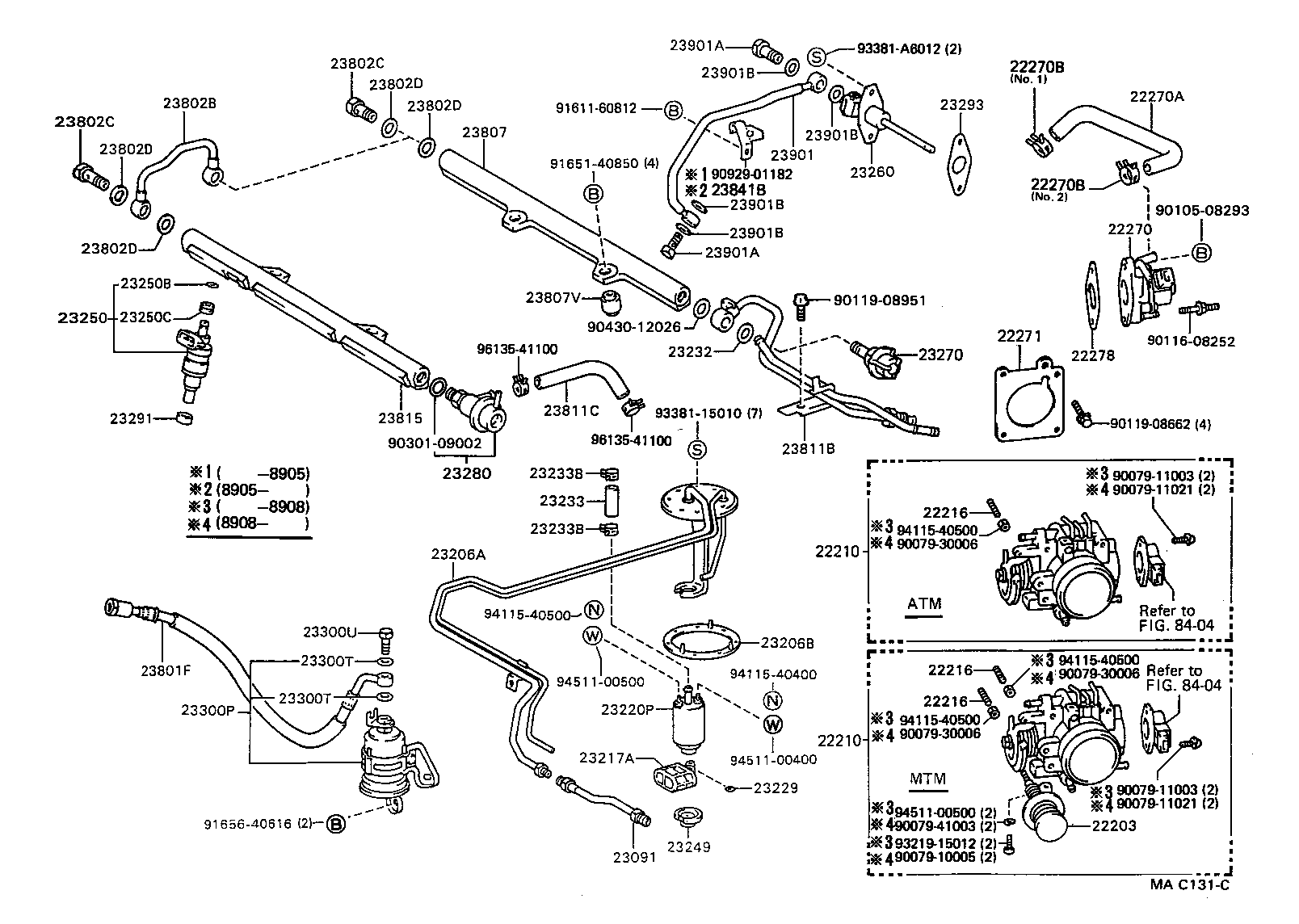  CAMRY NAP |  FUEL INJECTION SYSTEM