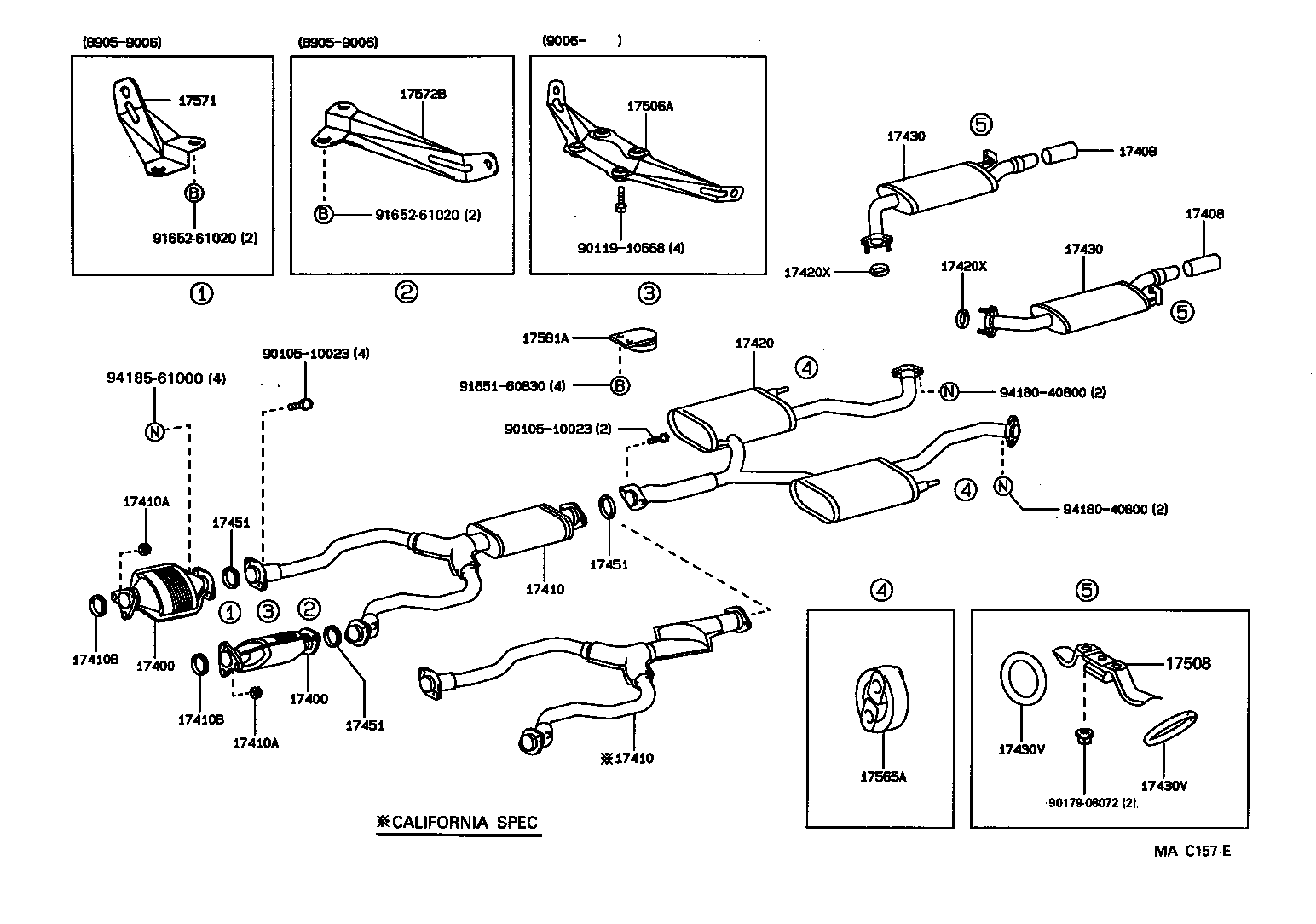  LS400 |  EXHAUST PIPE
