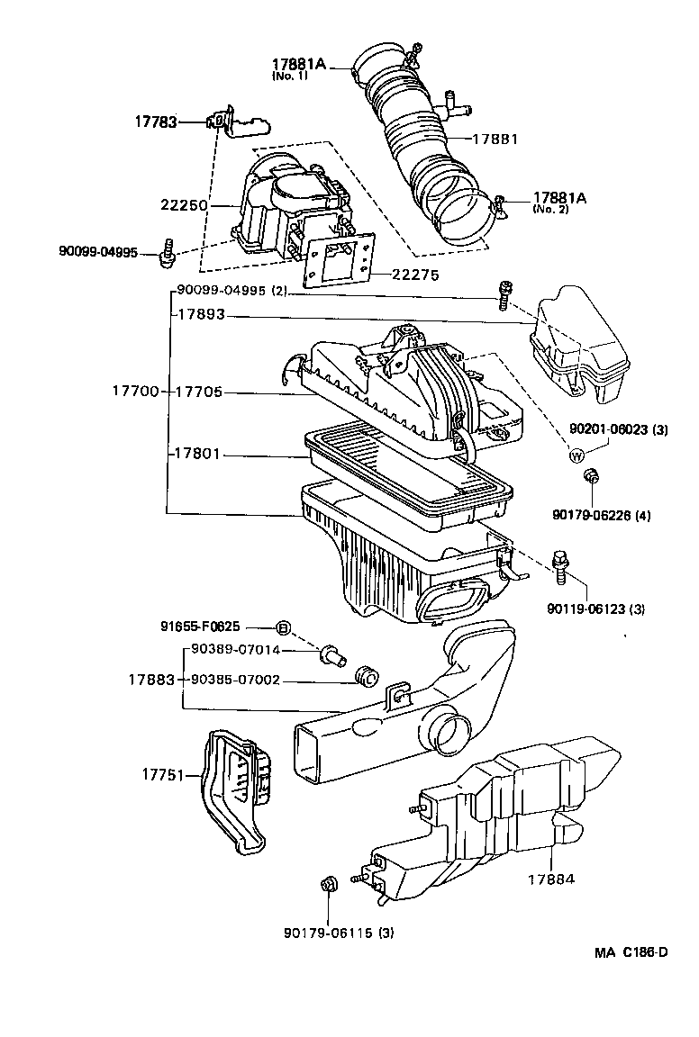  ES250 |  AIR CLEANER