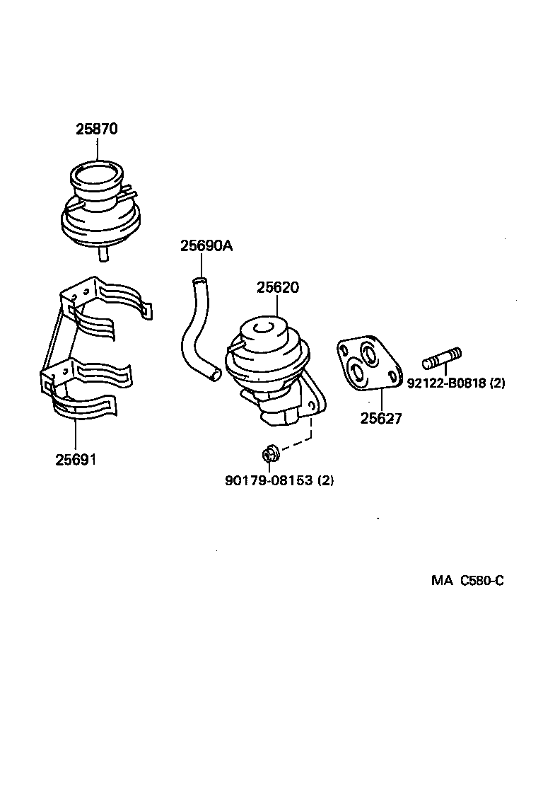  TERCEL |  EXHAUST GAS RECIRCULATION SYSTEM