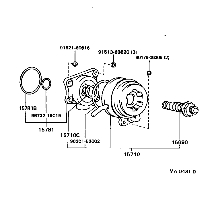  MR2 |  ENGINE OIL COOLER